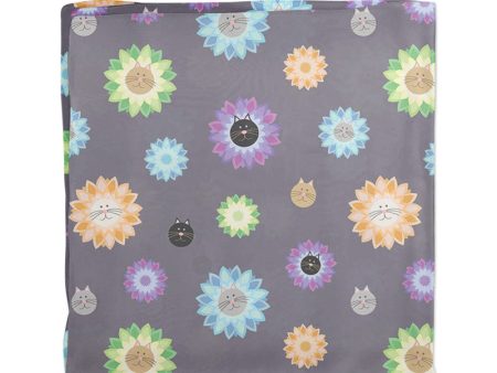 Purrrfect Flowers  Cat Scarf For Cheap