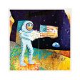 Walk on the Moon  Astronaut Space Fine Art Print Cheap