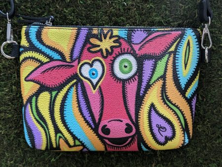 Whimsical Cow Dream - Vegan Leather Bag Online Hot Sale