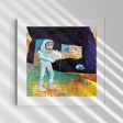 Walk on the Moon  Astronaut Space Fine Art Print Cheap