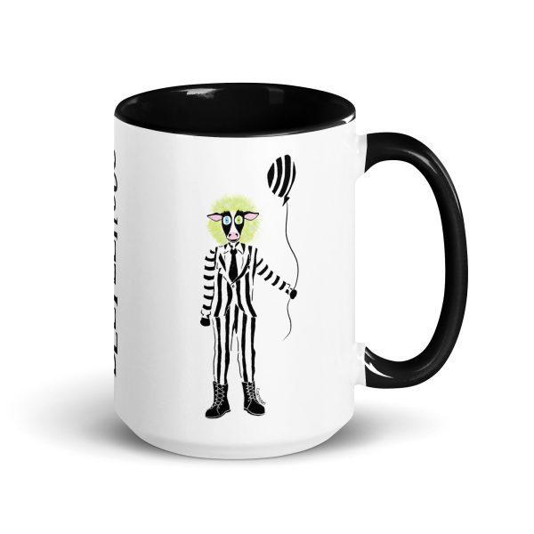 Beetlemoos  Large Funky Cow Coffee Mug with Color Accents Fashion