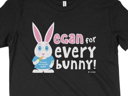 Vegan for Everybunny!  Kids Youth Bunny Rabbit T-Shirt For Cheap