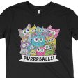 Purrrballs!  Kids Youth Cat T-Shirt For Sale