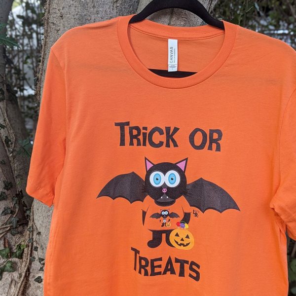 TRICK OR TREATS  Halloween Bat Cat Orange Unisex T-Shirt Sale