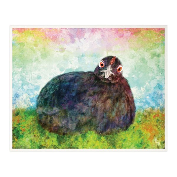 Pencil  Indraloka Animal Sanctuary - Whimsical Hen Art Print For Cheap