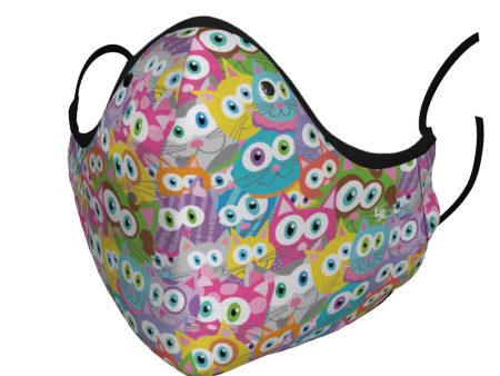 Purrrballs  Whimsical Cats Premium Face Mask For Sale