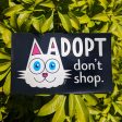 Adopt, Don t Shop.  (cat ear) Car Magnet, Kitty Fridge Magnet For Discount