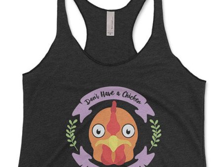 Don t Have a Chicken, Have Chickpeas!  Tri-blend Racerback Vegan Tank Sale