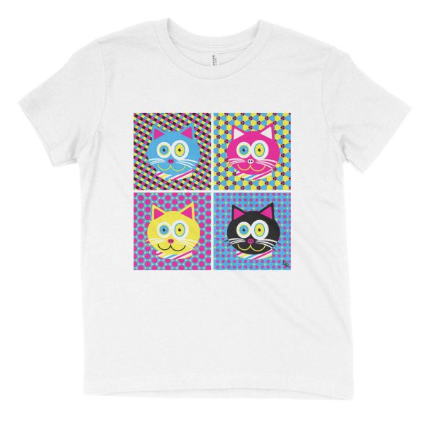 CMYKat - 2x2  Kids Youth Cat T-Shirt Online now