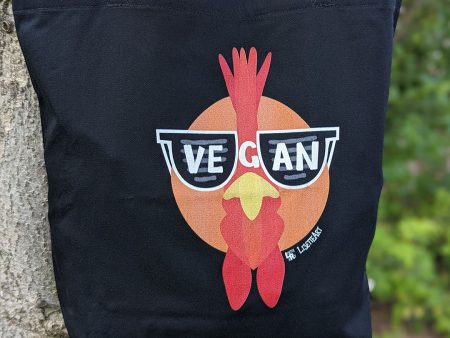 Vegan Sunglasses  Cool Chicken Organic Cotton Tote Bag Supply