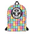 Don t Have a Cow, Have Tofu!  (multi-color checker print) Vegan Backpack Online Sale