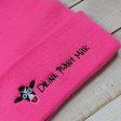 Drink Plant Milk  Embroidered Beanie with Pom-pom, Vegan Message Cow Hat Supply