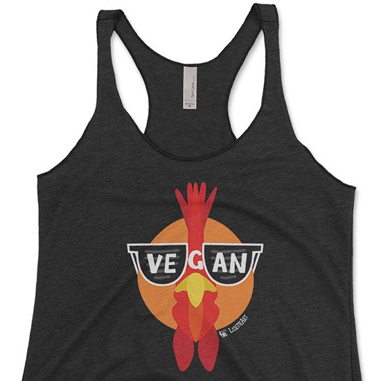 Vegan Sunglasses  Cool Chicken Tri-blend Racerback Tank Online