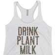 Drink Plant Milks  Tri-blend Racerback Vegan Tank For Cheap