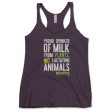 Proud Plant Milk Drinker  Tri-blend Racerback Vegan Tank Online now