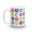 CMYKat  Pattern Large Cat Coffee Mug Fashion