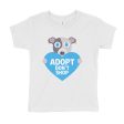 Adopt, Don t Shop.  (Dog with Heart) Kids T-Shirt Fashion