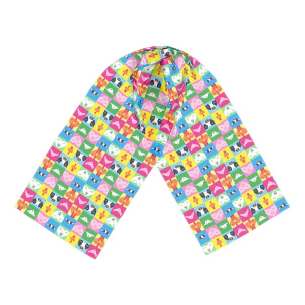 Love All Animals  Cow, Pig, Chicken, Lamb Vegan Scarf Fashion