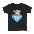 Adopt, Don t Shop.  (Dog with Heart) Kids T-Shirt Fashion