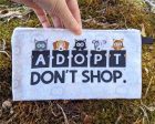 Adopt, Don t Shop.  Small Zipper Pouch - Cat and Dog Pencil Case - Makeup Bag For Cheap