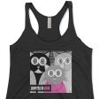 Purrrty in Pink  80 s Parody Tri-blend Racerback Cat Tank Supply