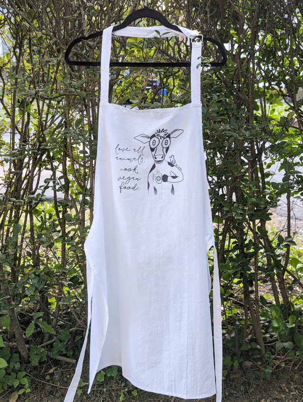 Cook Vegan Food  Cotton Kitchen Apron on Sale