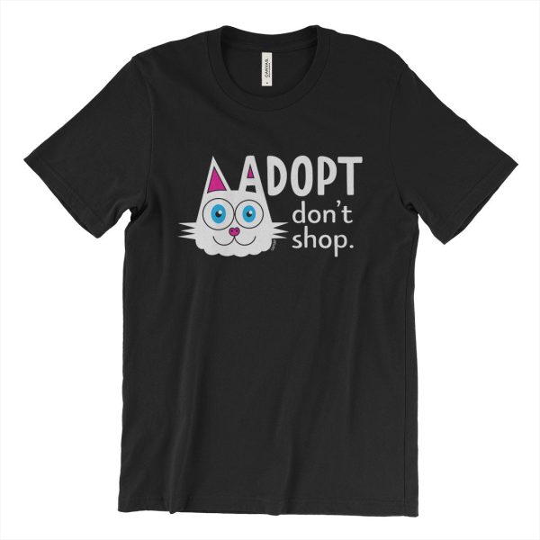 Adopt, Don t Shop.  (cat ear) Unisex T-Shirt on Sale