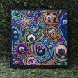 Googly Eyed Monster Friends - Mixed Media Art on Wood For Sale