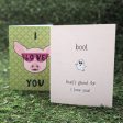 boo! i love you!  Cute Ghost Valentine s Day Card, Recycled Anniversary Card Online Sale