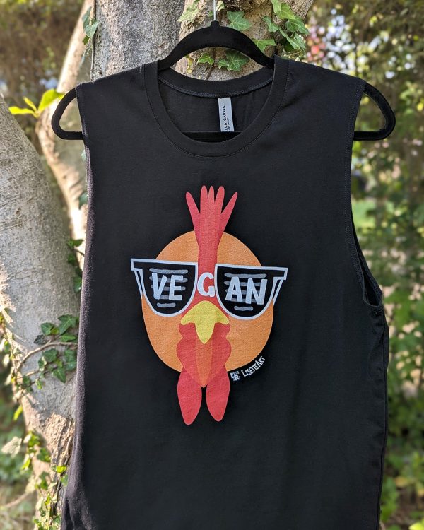 Vegan Sunglasses  Cool Chicken Unisex Muscle Tank Online Hot Sale