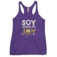 Soy Brings Me Joy  Tri-blend Racerback Vegan Tank Online Hot Sale