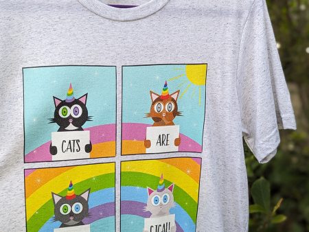 Cats are Meowgical  Unisex Tri-blend T-Shirt on Sale