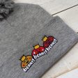 Beans! Beans! Beans!  Embroidered Beanie with Pom-pom Online Hot Sale