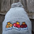 Beans! Beans! Beans!  Embroidered Beanie with Pom-pom Online Hot Sale