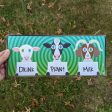 Drink Plant Milk  Sheep, Cow and Goat Large Vegan Wood Sign Supply