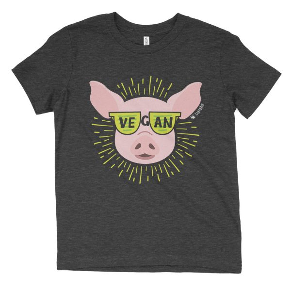 Vegan Sunglasses  Cool Pig Youth T-Shirt Online