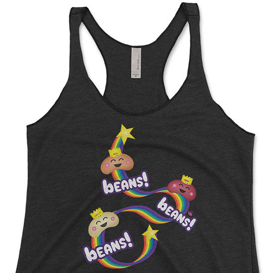 Beans, Beans, Beans!  Tri-blend Racerback Tank Sale