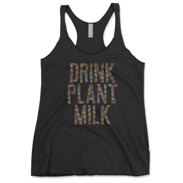 Drink Plant Milks  Tri-blend Racerback Vegan Tank For Cheap