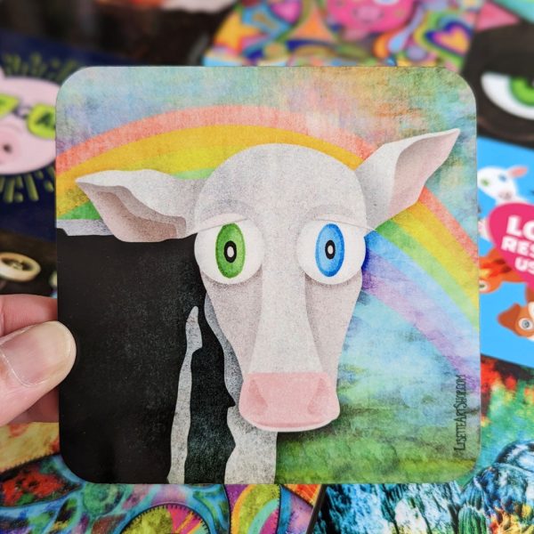 The Cow Who Freed Himself  Coaster For Discount