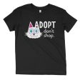 Adopt, Don t Shop.  (cat ear) Kids Youth T-Shirt For Sale