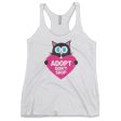 Adopt, Don t Shop.  (cat with heart) Tri-blend Racerback Tank Sale