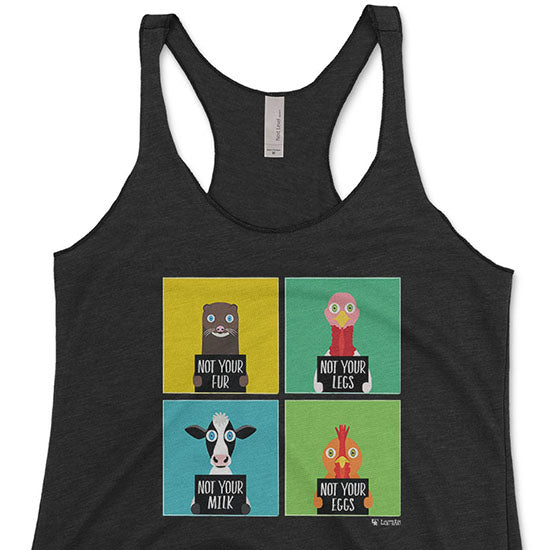 Not Yours  Tri-blend Racerback Vegan Tank Hot on Sale