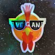 Vegan Sunglasses  Cool Chicken Holographic Vinyl Sticker Online Hot Sale