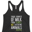 Proud Plant Milk Drinker  Tri-blend Racerback Vegan Tank Online now