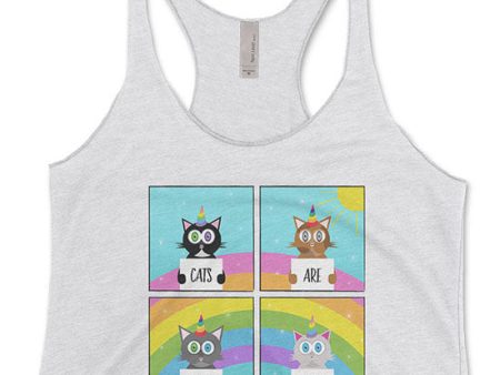 Cats are Meowgical  Tri-blend Racerback Tank Discount