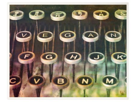 VEGAN Vintage Typewriter - Photo Art Print For Cheap