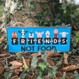 We Are Friends Not Food  Whimsical Animals Large Vegan Wood Sign on Sale