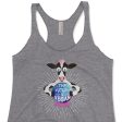 The Future is Vegan  Crystal Ball Cow Tri-blend Racerback Tank Online Hot Sale