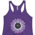 Purrrfect Flower  Tri-blend Racerback Cat Tank Online now