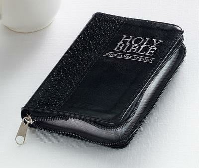 KJV Mini Pocket Edition: Zippered Black Online now